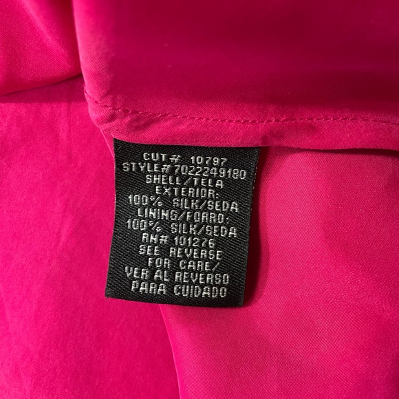 ECI New York 100% Silk Magenta Pink Lace Slip Dress - Sz 8 💚🎀 - Picture 13 of 13